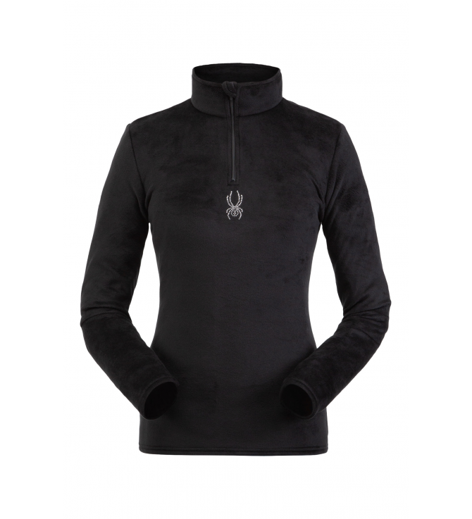 Women's Shimmer Bug Zip T-Neck Base Layers